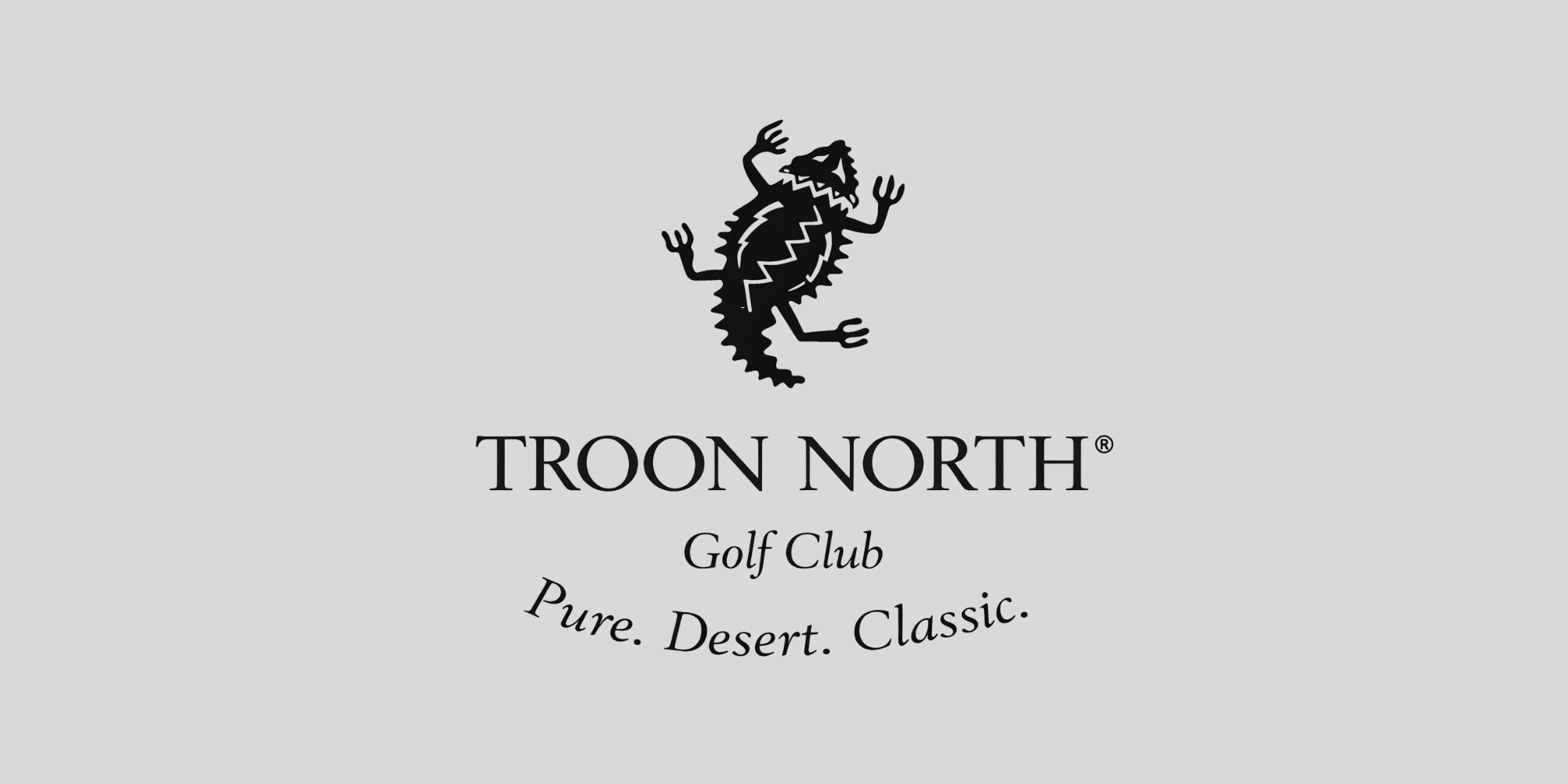 Image of the Troon North Golf Club logo in Scottsdale, AZ