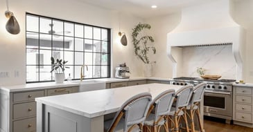 Custom Kitchen by Trinity Homes AZ featuring historic, old-world style with modern elements