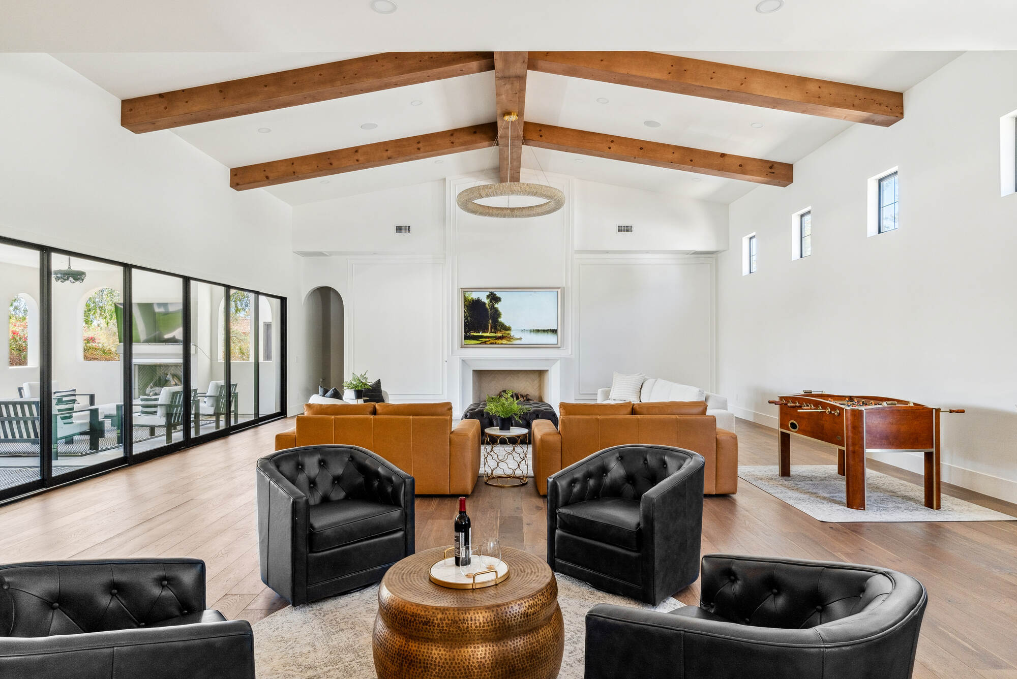 Full view of open-concept Scottsdale living area remodeled by Trinity Homes