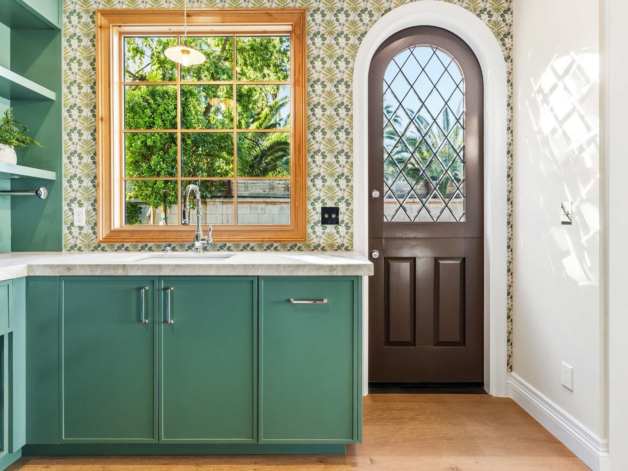 Scullery prep-space with custom cabinets in a custom home by Trinity Homes AZ