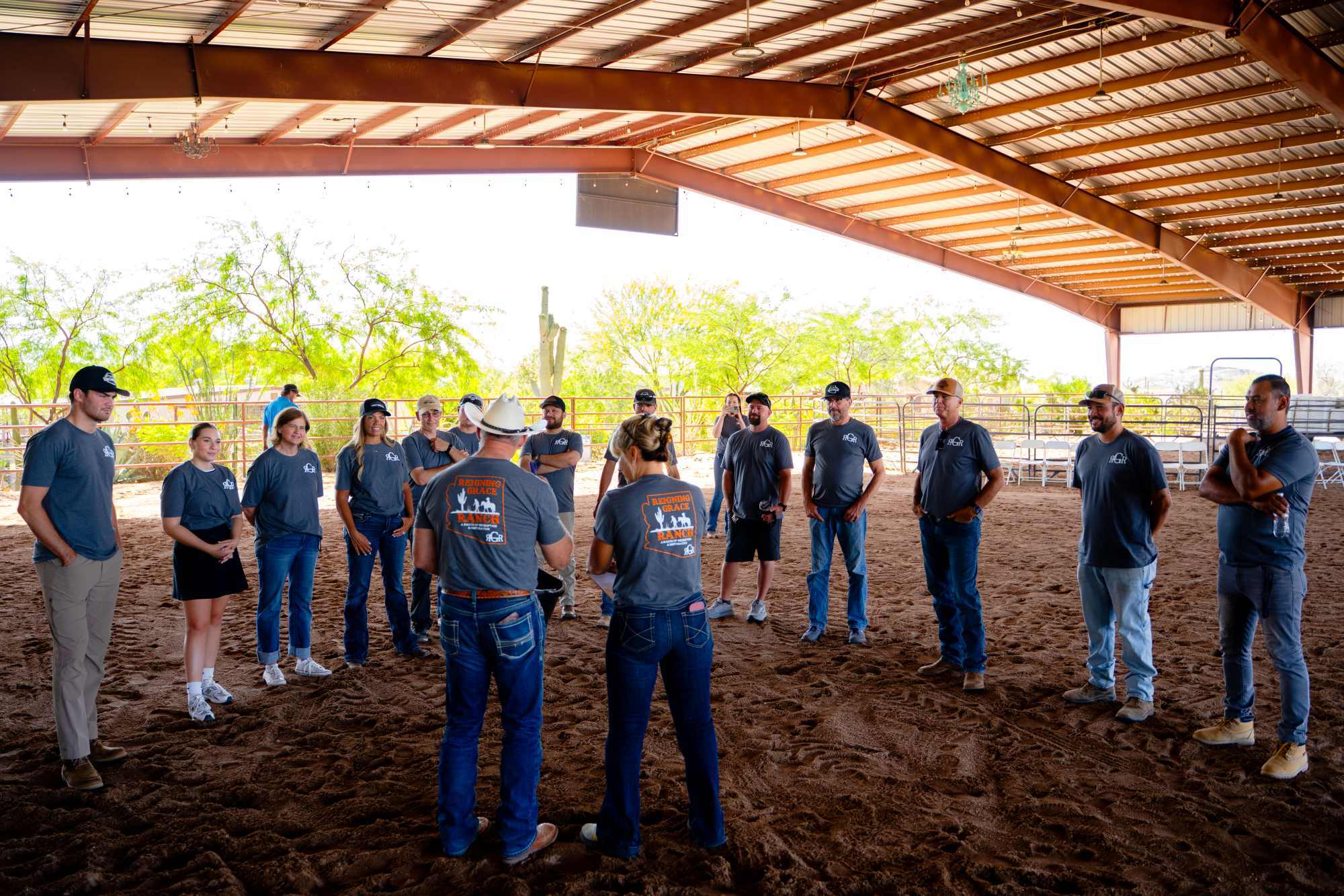 Trinity Homes AZ Team at Team Building Event at Reigning Grace